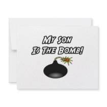 My Son Is The Bomb invitations by Proud_Son_Shirts My Son Is The Bomb invitations