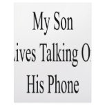 My Son Lives Talking On His Phone Personalized Letterhead