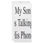 My Son Lives Talking On His Phone Rack Card