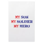 My son, my soldier, my hero custom stationery