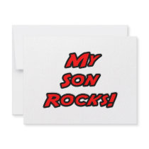My Son Rocks invitations by Proud_Son_Shirts My Son Rocks invitations