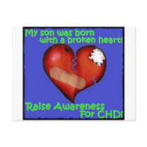 My Son Was Born With A Broken Heart Postcards