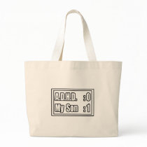 My Son's Beating A.D.H.D. (Scoreboard) Canvas Bag