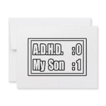 My Son's Beating A.D.H.D. (Scoreboard) Personalized Announcements