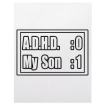 My Son's Beating A.D.H.D. (Scoreboard) Custom Letterhead