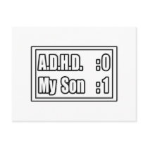 My Son's Beating A.D.H.D. (Scoreboard) Post Card
