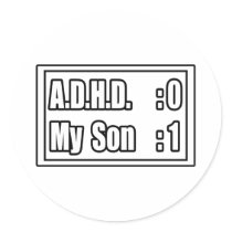 My Son's Beating A.D.H.D. (Scoreboard) Stickers