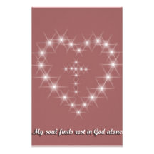 My soul finds rest in God alone Stationery Design