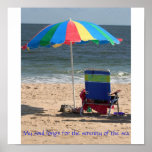 My soul longs for the serenity of the sea posters