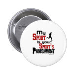 My Sport Is Your Sport's Punishment  – Male Pinback Button