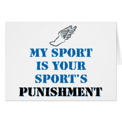 My sport is your sports punishment - track cards by bbdesignsco