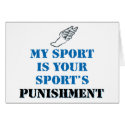My sport is your sports punishment - track cards by bbdesignsco My sport is your sports punishment - track cards