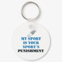 My sport is your sports punishment - track keychains by bbdesignsco My sport is your sports punishment - track keychains