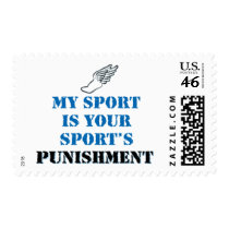 My sport is your sports punishment - track stamp