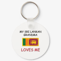 My Sri Lankan Grandma Loves Me keychains by flagshirt My Sri Lankan Grandma Loves Me keychains