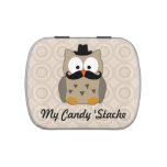 My Stache, Owl Mustache Candy/Mint Candy Tin at Zazzle
