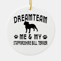 My Staffordshire Bull Terrier Dog Christmas Tree Ornament