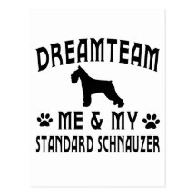 My Standard Schnauzer Dog Postcard