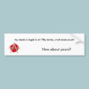 My Stash is Legal bumper stickers