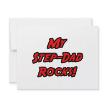 My Step-Dad Rocks invitations