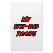 My Step-Dad Rocks stationery by Step_Dad_Shirts My Step-Dad Rocks stationery