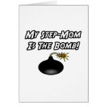 My Step-Mom Is The Bomb Greeting Card