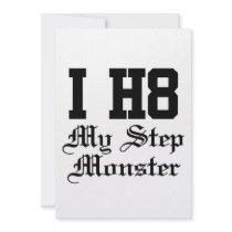 my step monster personalized announcement