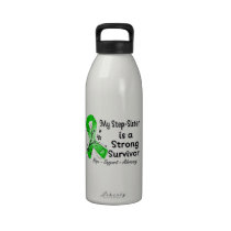 My Step-Sister Strong Survivor Green Ribbon Reusable Water Bottle