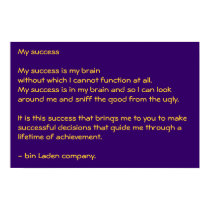 My success - Customized posters