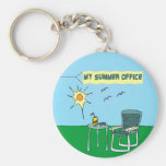 My Summer Office Keychain