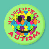 My Superpower is Autism! magnets