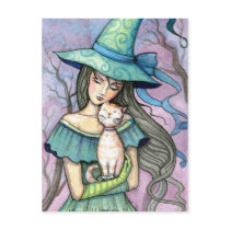 My Sweet Tabby Witch Cat Postcard