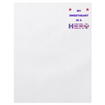 My Sweetheart Is A Hero Personalized Flyer