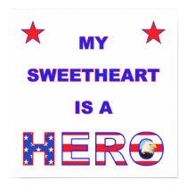 My Sweetheart Is A Hero Print