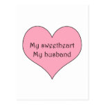 My Sweetheart My Husband Postcard