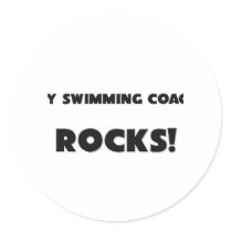 MY Swimming Coach ROCKS! stickers by professions MY Swimming Coach ROCKS! stickers