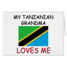 My Tanzanian Grandma Loves Me Card