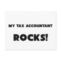 MY Tax Accountant ROCKS! postcards by professions MY Tax Accountant ROCKS! postcards