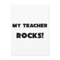MY Teacher ROCKS! postcards