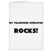 MY Telephone Operator ROCKS! cards by professions MY Telephone Operator ROCKS! cards