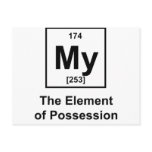 My, The Element of Possession Post Cards