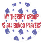 my therapy group is all bunco players sticker