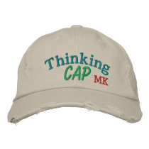My Thinking Cap by SRF embroidered hats