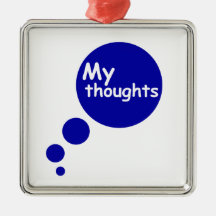 My Thoughts Christmas Tree Ornament
