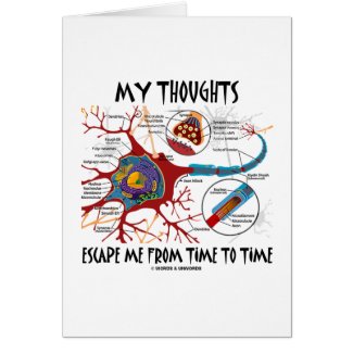 My Thoughts Escape Me From Time To Time card