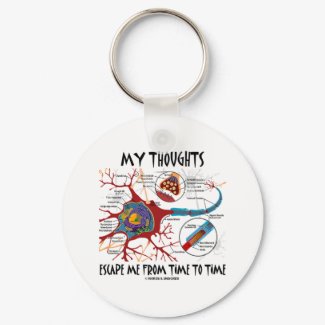My Thoughts Escape Me From Time To Time keychain