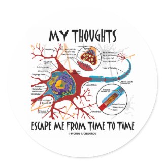 My Thoughts Escape Me From Time To Time sticker