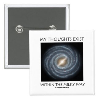 My Thoughts Exist Within The Milky Way (Astronomy) Pinback Button