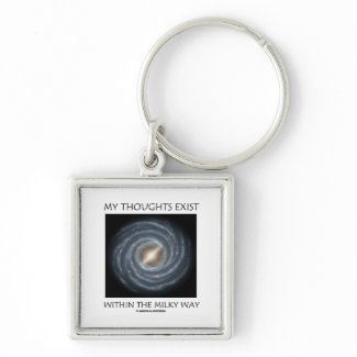 My Thoughts Exist Within The Milky Way (Astronomy) keychain