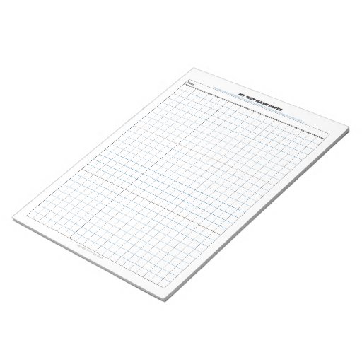 My Tidy Math Paper Notepad from Zazzle.com